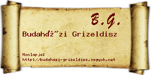Budaházi Grizeldisz névjegykártya